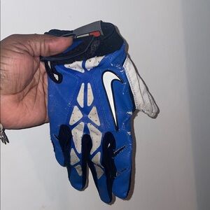 Nike Blue and White Athletic Glove